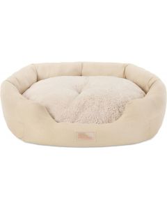 TOWN &amp; COUNTRY EVERYDAY CuddleTown Faux Linen Comfy Cozy Cuddler Pet Bed