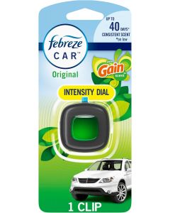 Febreze Car Air Freshener Vent Clip with Gain Scent 1 count, Bundle of 5