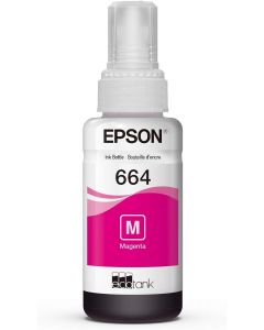 Epson 664 Genuine Magenta EcoTank Ink Refill Bottle T664320, Bundle of 2