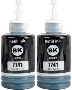 LCL T774 774 Black Ink Refill Bottles Replacement 2-Pack, Bundle of 3