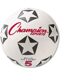 Champion Sports Rubber Cover Soccer Ball, Bundle of 3