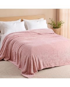 Exclusivo Mezcla Fuzzy Plush Fleece Bed Blanket Queen