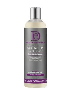 Design Essentials Oat Protein &amp; Henna Deep Cleansing Shampoo for Pack of 1, 12 Oz, Bundle of 2