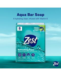 Zest 8-Bar Bath Size Soap 4 Ounce, 32 Ounce, Bundle of 4