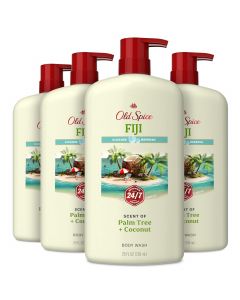 [Delivered by May 3, 2026] Old Spice Body Wash for Men Pack of 4, 25 oz