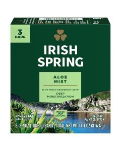 Irish Spring Irish Spring Aloe Deodorant Soap Bar 3count, Bundle of 5