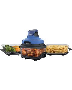 Renewed Ninja Crispi 5-in-1 Portable Glass Air Fryer Cooking Glass Portable Dishwasher Safe
