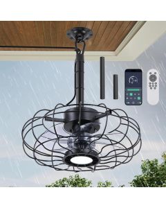 COCOSTAR 15&quot; Outdoor Ceiling Fan with Waterproof Portable
