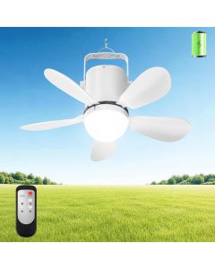Micosong Ceiling Fan Light Wireless Rechargeable Portable, Bundle of 2