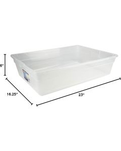 Sterilite 28 Qt Underbed Storage Box Plastic 1-Pack