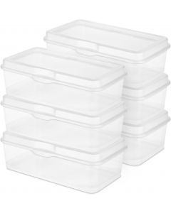 Sterilite 6-Pack Rectangular Large FlipTop Plastic 6-Pack