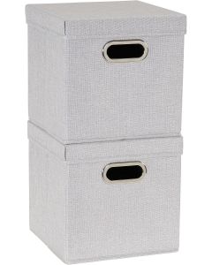 Household Essentials 804-1 Café Cube Bin Storage Set with 2 Pack