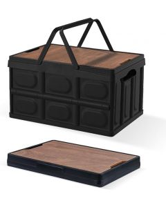 CSBXC Collapsible Storage Bins Box with Lids and Handle Plastic Foldable Portable 30L