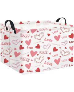 HIYAGON Rectangular Valentines Gift Basket, Bundle of 4