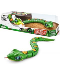 Robo Alive Slithering Snake Series 3 Green by ZURU Battery-Powered Robotic Light Up, Bundle of 2