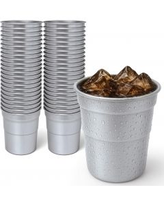 Stock Your Home 16oz Infinitely Recyclable Aluminum Cups (30 Pack) – Aluminum Metal 30 Pack, 16oz