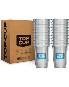 Top Cup Aluminum Party Cups Aluminum 20 Count, 16oz, Bundle of 2