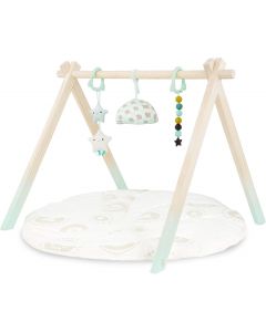 B. toys Wooden Baby Play Gym Wood