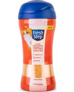 Fresh Step Cat Litter Crystals Deodorizer 15 Oz, Bundle of 4