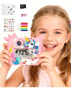 OTJ Kids Camera Instant Print for Girls Boys - Selfie Toddler Digital Toy Camera Digital