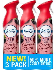 Febreze Air Mist Pack of 3, 8.1oz, Bundle of 3