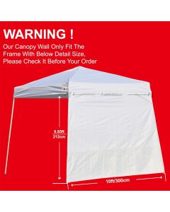 ABCCANOPY Slant Leg Canopy SunWall 1 Pack, Bundle of 2