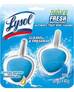 Lysol Automatic In-The-Bowl Toilet Cleaner Pack of 1, 2 Count, Bundle of 6