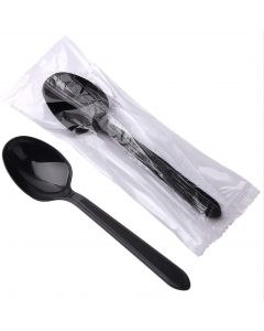 Hokeding Plastic Spoons Individually Wrapped Plastic Heavy Duty, Bundle of 2