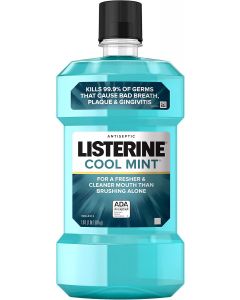 Listerine Cool Mint Antiseptic Mouthwash to Kill 99% of 1 L, Bundle of 3