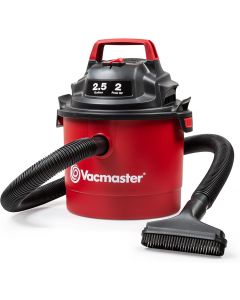 Vacmaster 2.5-Gallon* 2 Peak HP Wall Mountable Wet/Dry Vacuum –