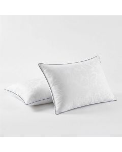 Thomasville 100% Cotton Damask Bed Pillow for Cotton Set of 2