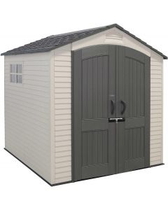 LIFETIME 7' x 7' Outdoor Storage Shed with High-Density