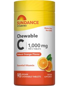 Sundance Chewable Vitamin C 1000mg, Bundle of 3