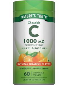 Nature&#039;s Truth Chewable Vitamin C with Rose Hips, Bundle of 3
