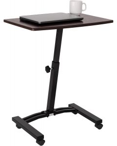 Seville Classics WEB162 Mobile Laptop Computer Desk Cart Height-Adjustable