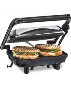 Hamilton Beach Panini Press Sandwich Maker &amp; Electric Indoor Grill Nonstick Electric