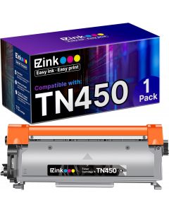 E-Z Ink TN450 Toner Cartridge for Brother Printer TN-450 TN, Bundle of 2