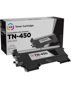 LD Products Compatible Toner Replacement for Brother TN450 (Black), Bundle of 2