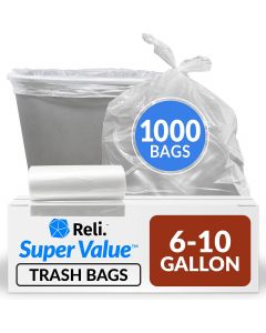 Reli. Reli. 6-10 Gallon Trash Bags 10 Gallon