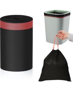 MakMeFre 33gal Drawstring Tall Trash Bags 30ct Heavy Duty 30ct, 33gal, 80x100cm, Bundle of 3