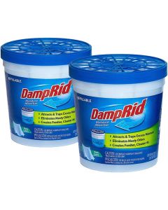 DampRid Moisture Absorber (Clean Linen) Pack of 2, 11 Ounces, Bundle of 2