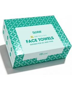 SDIW Face Towels 10&quot;×12&quot; 15 Count, Bundle of 7