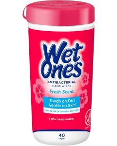 Wet Ones Antibacterial Hand Wipes 40 Count, Bundle of 9