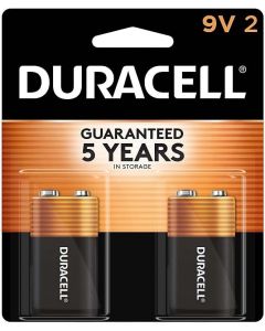 DURACELL Coppertop 9V Battery 2 Count, Bundle of 3