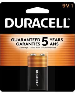 DURACELL Coppertop 9V Battery Pack of 1, 1 Count, Bundle of 4