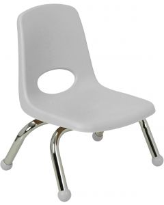 Factory Direct Partners FDP 8&quot; School Stack Chair with Ball Glides