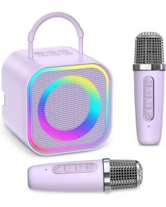 LOFICOPER Mini Karaoke Machine Wireless, Bundle of 2