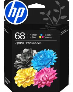 HP 68 Black/Tri-Color Ink Cartridges (2-Pack) 2-Pack