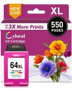 Cyloral 64XL Color Ink Cartridge for Hp 64 Ink