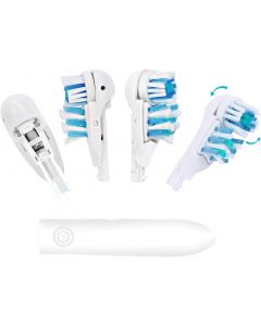 NUHUi 4/8/16 Pcs Electric Toothbrush Replacement Heads Sensitive Dual Clean Rotating Sets Fit Electric, Bundle of 3